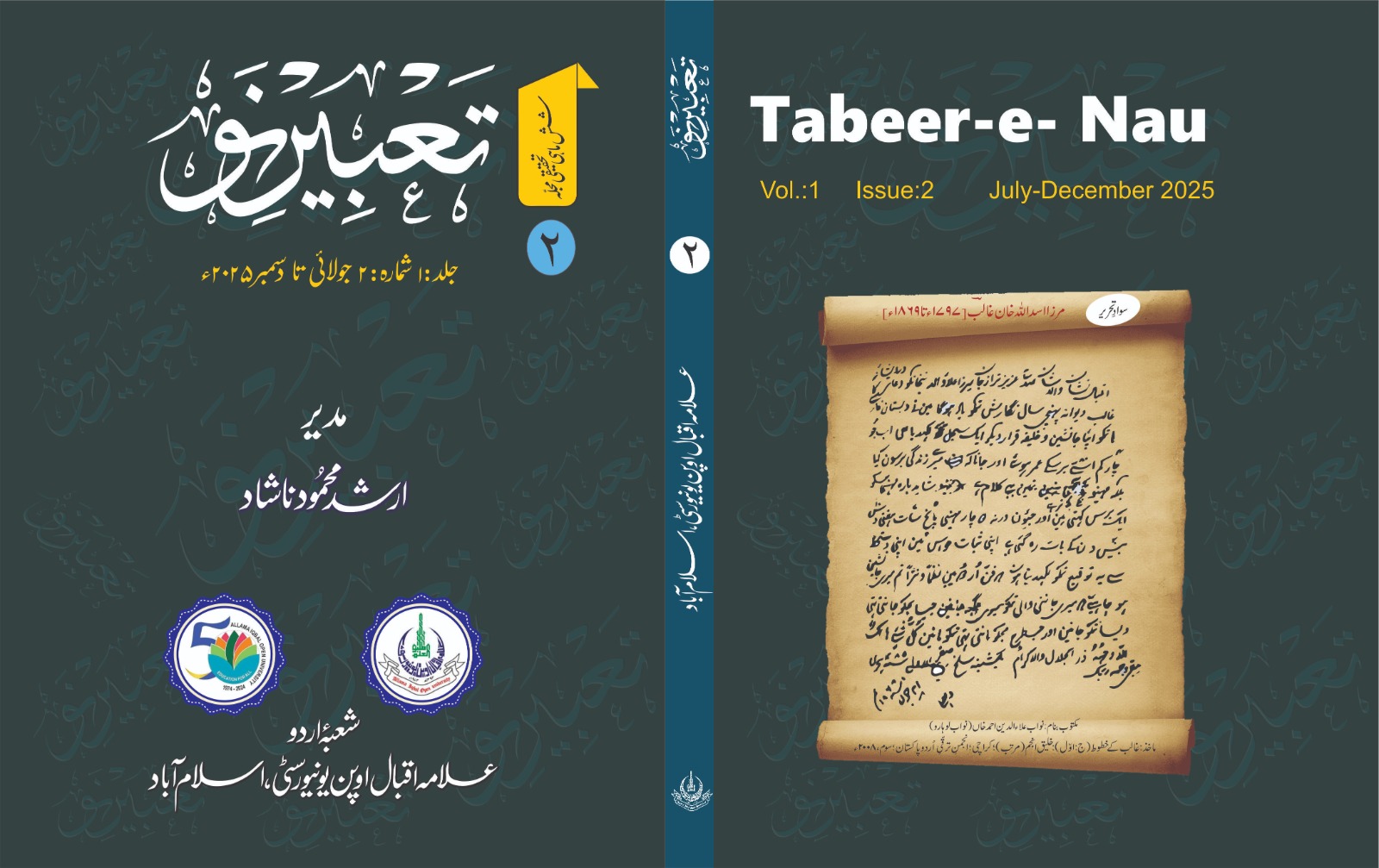 					View Vol. 1 No. 2 (2025): Tabeer e Nau
				